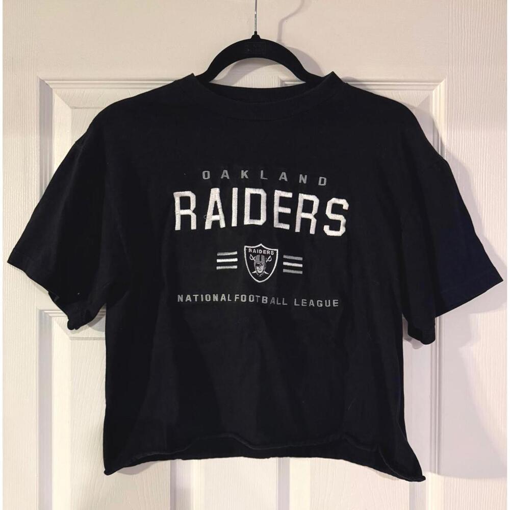 Vintage Oakland Raiders Custom Cropped Tee size M